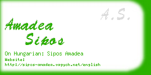 amadea sipos business card